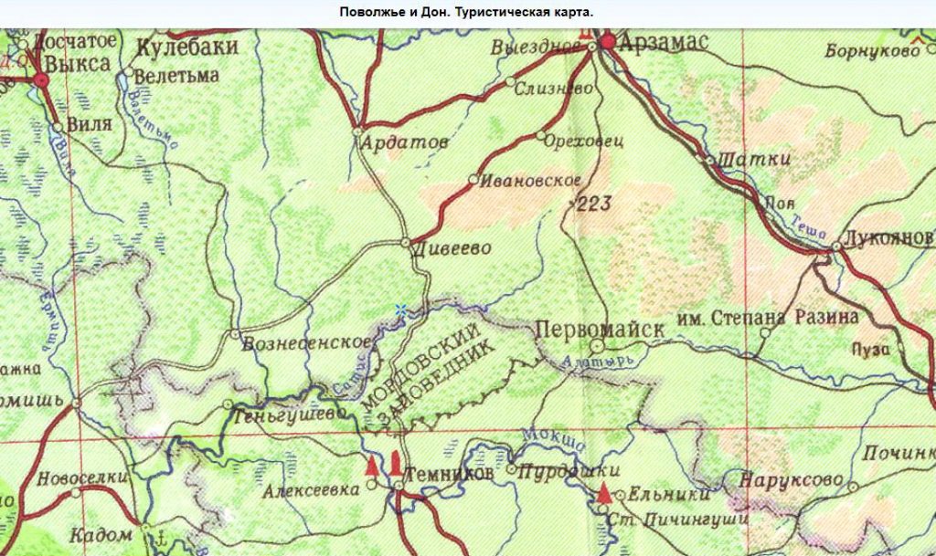 Карта кулебаки нижегородской области